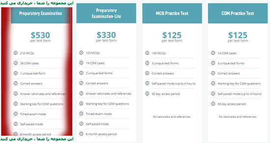 بانک سوالات پزشکی کانادا MCCQE Part I Full-length Preparatory Examination (PE) 2024