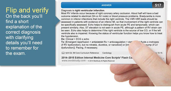 2014–2015 Edition Internal Medicine Core Scripts® Flash Cards